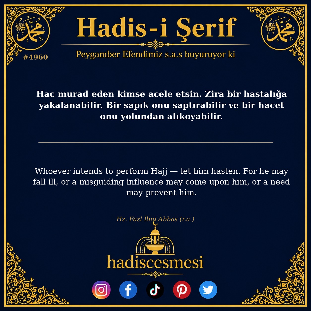 Hadis 4960