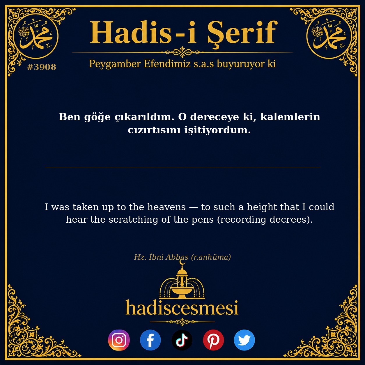 Hadis 3908