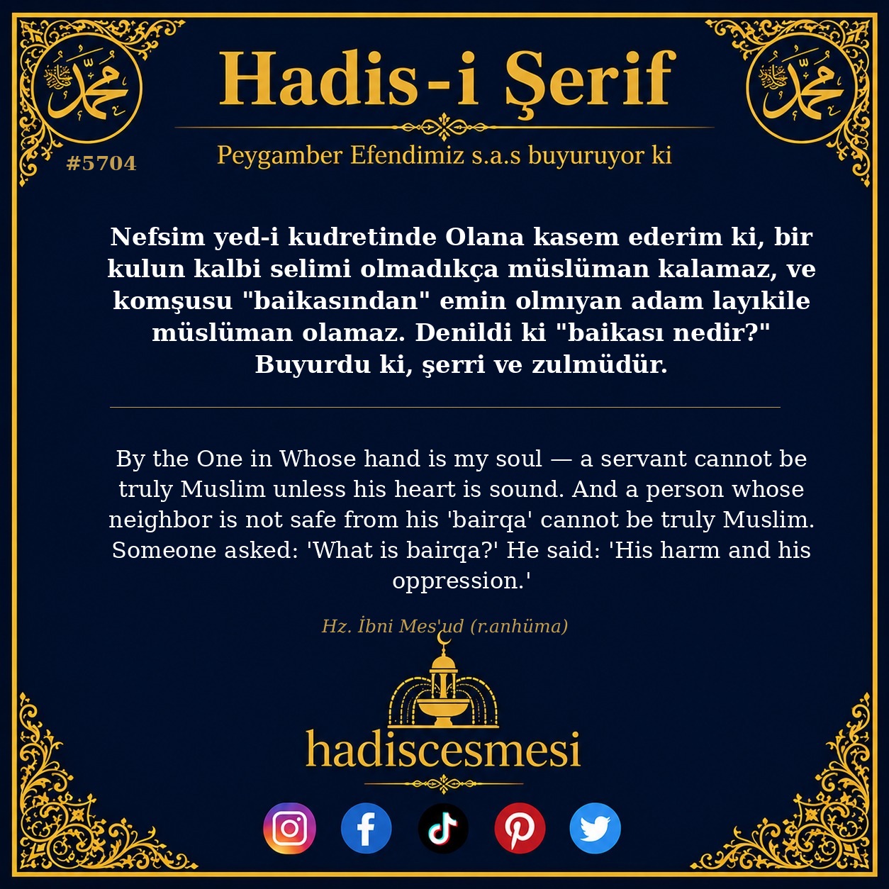 hadis 5704