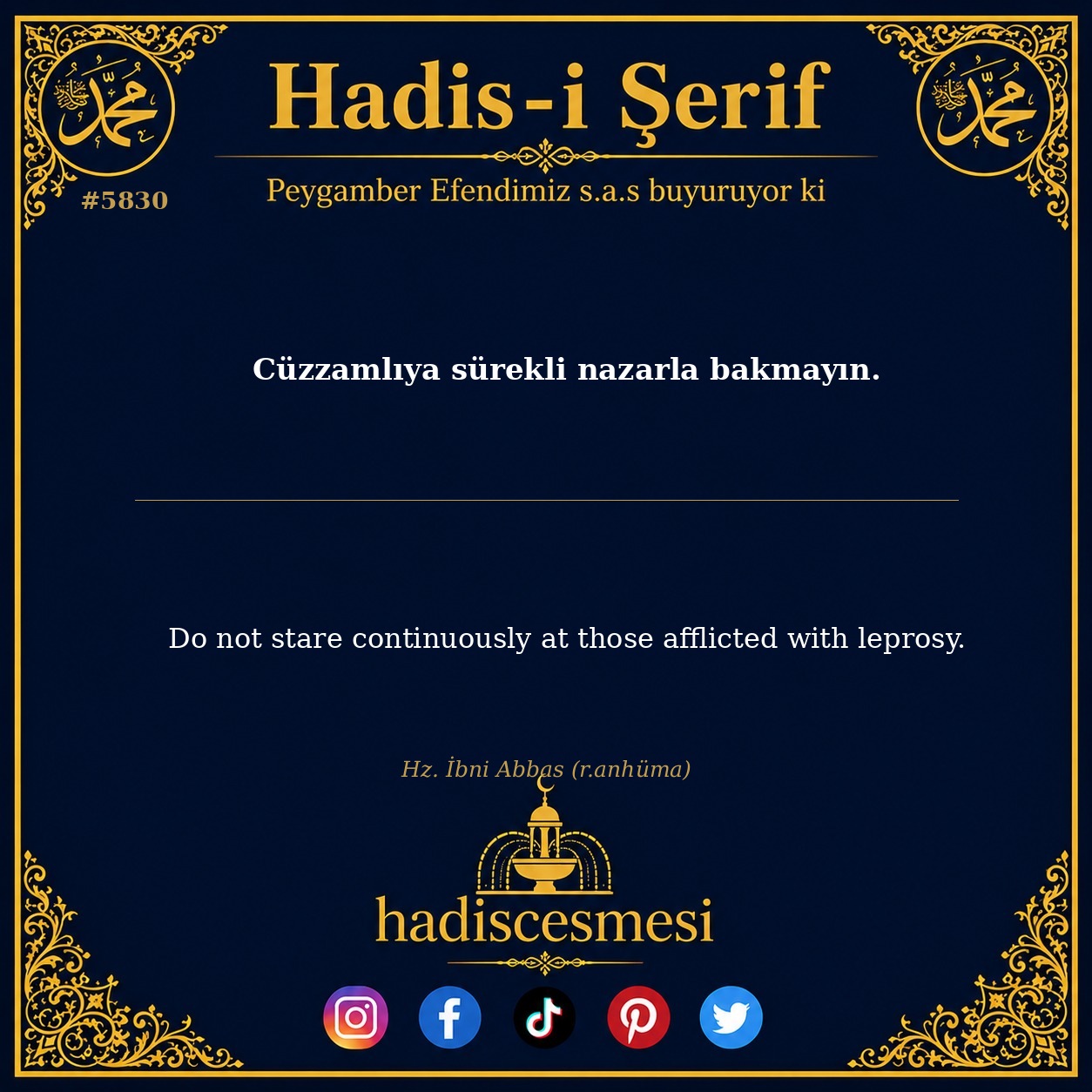 hadis 5830
