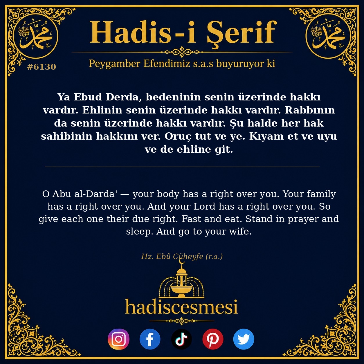 hadis 6130