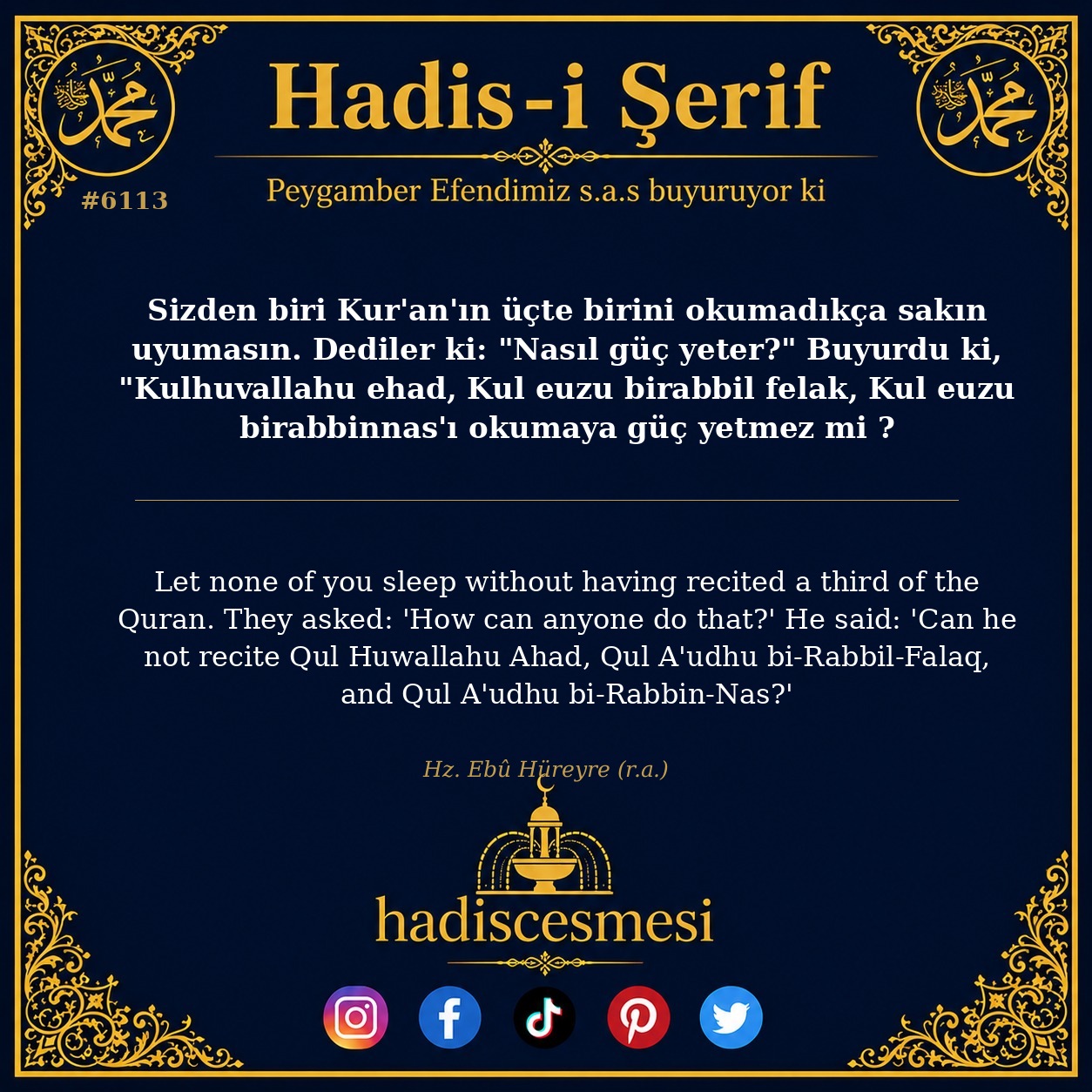 hadis 6113