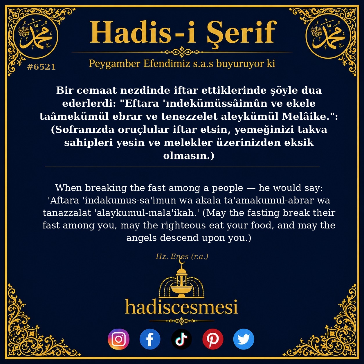 hadis 6521