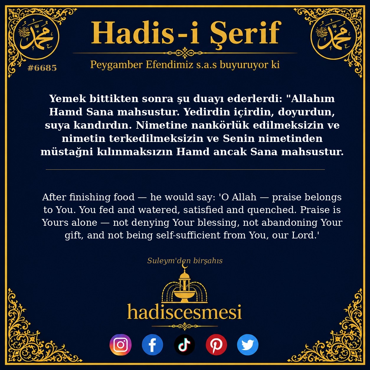 hadis 6685