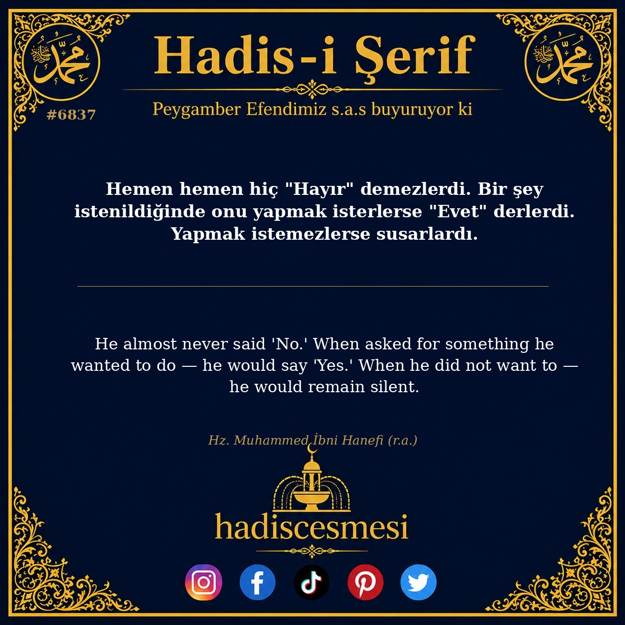hadis 6837