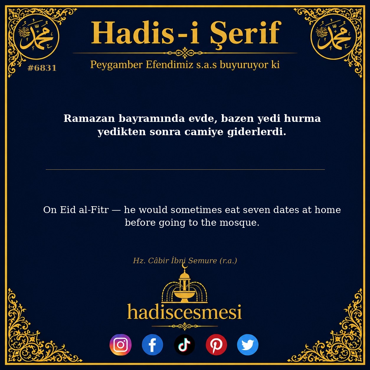 hadis 6831
