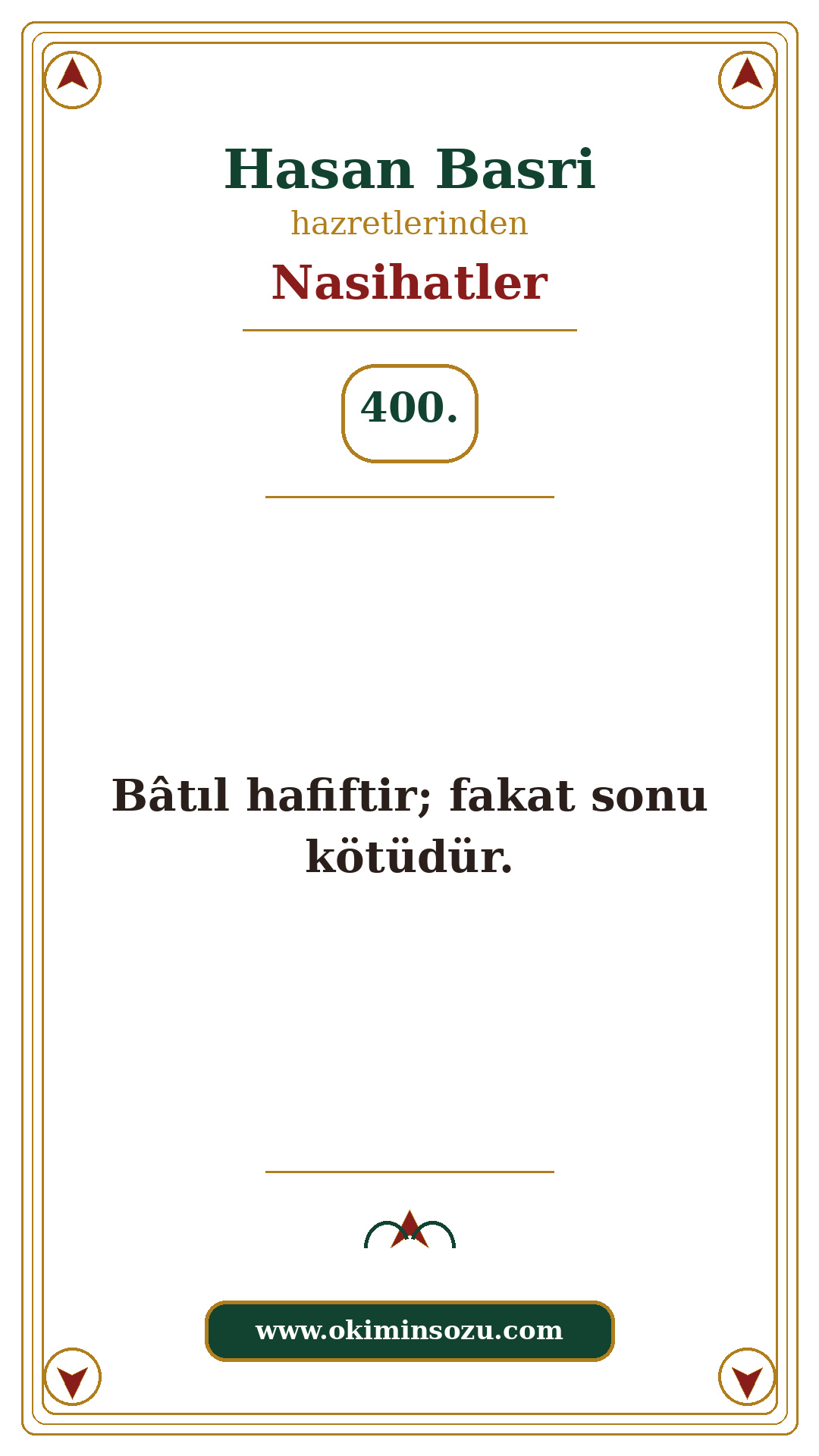 Hasan Basri Nasihat 400