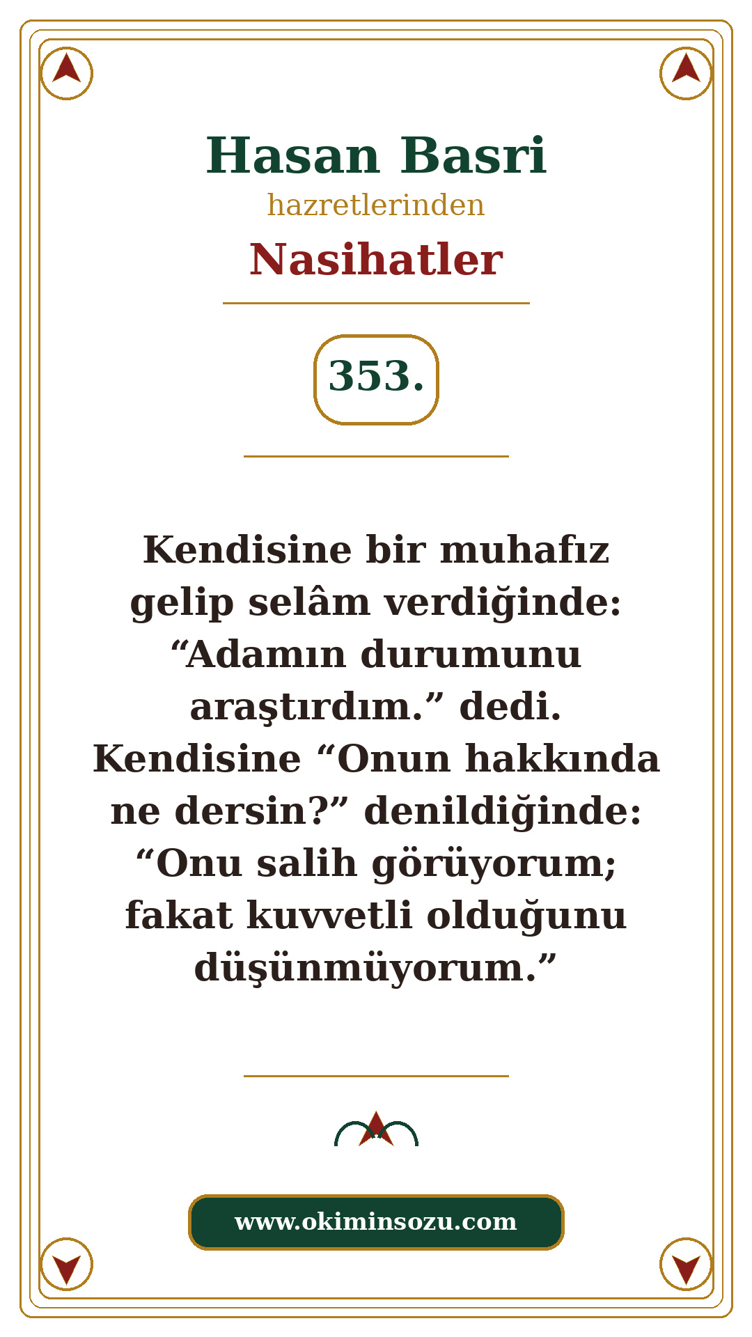 Hasan Basri Nasihat 353