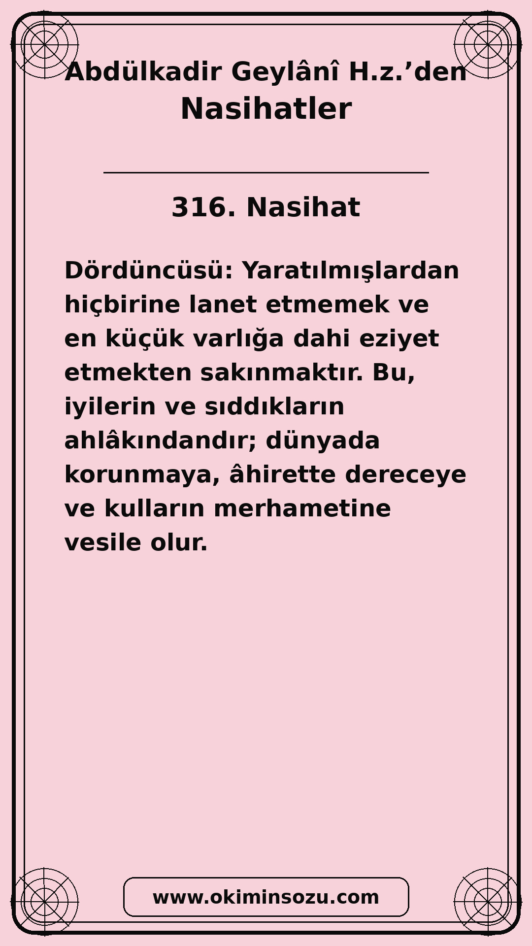 316 Nasihat