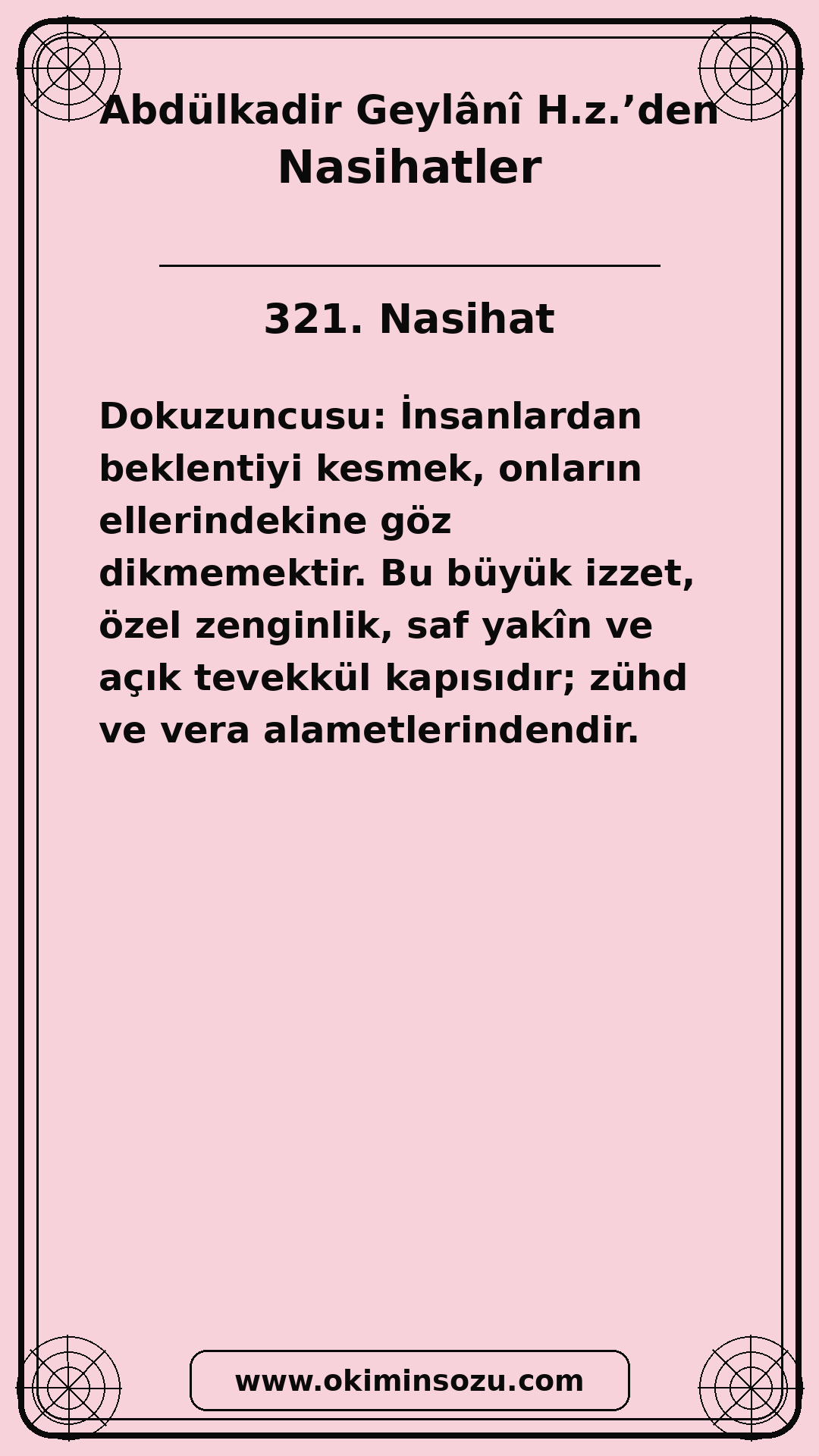 321 Nasihat