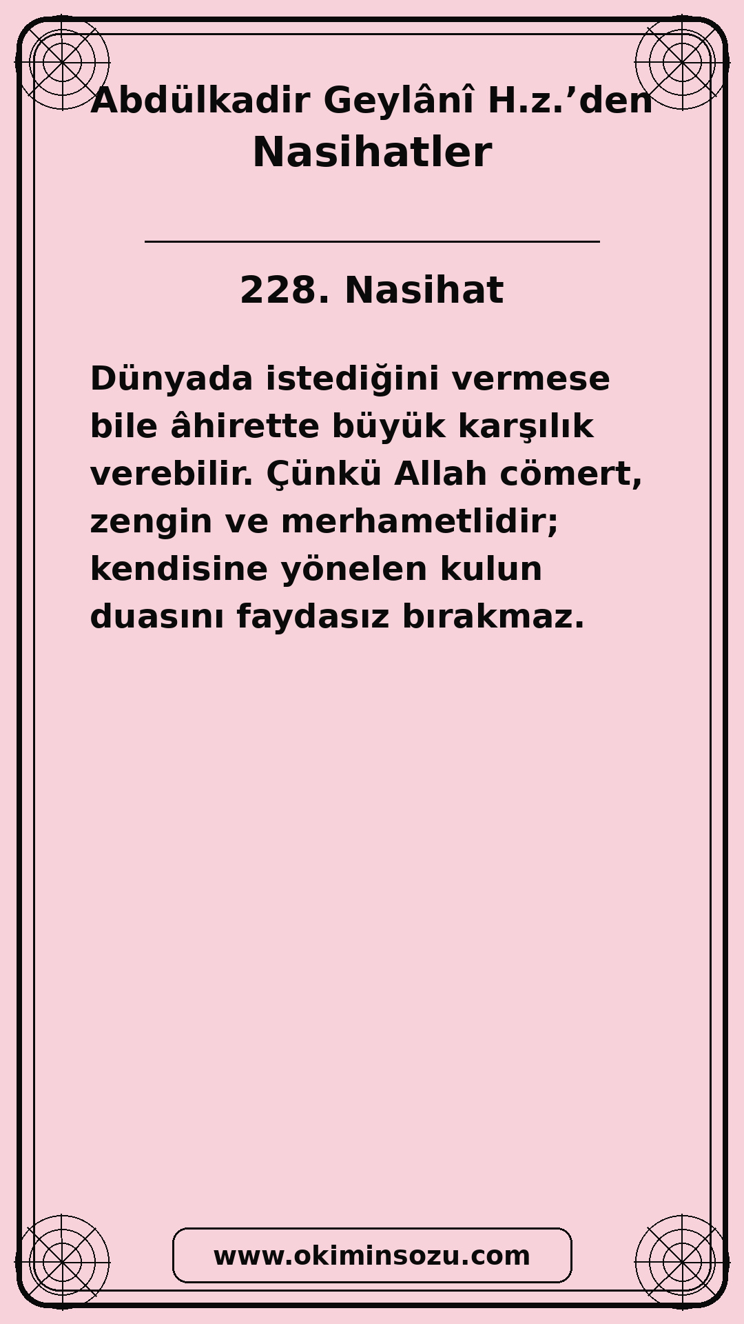 228 Nasihat