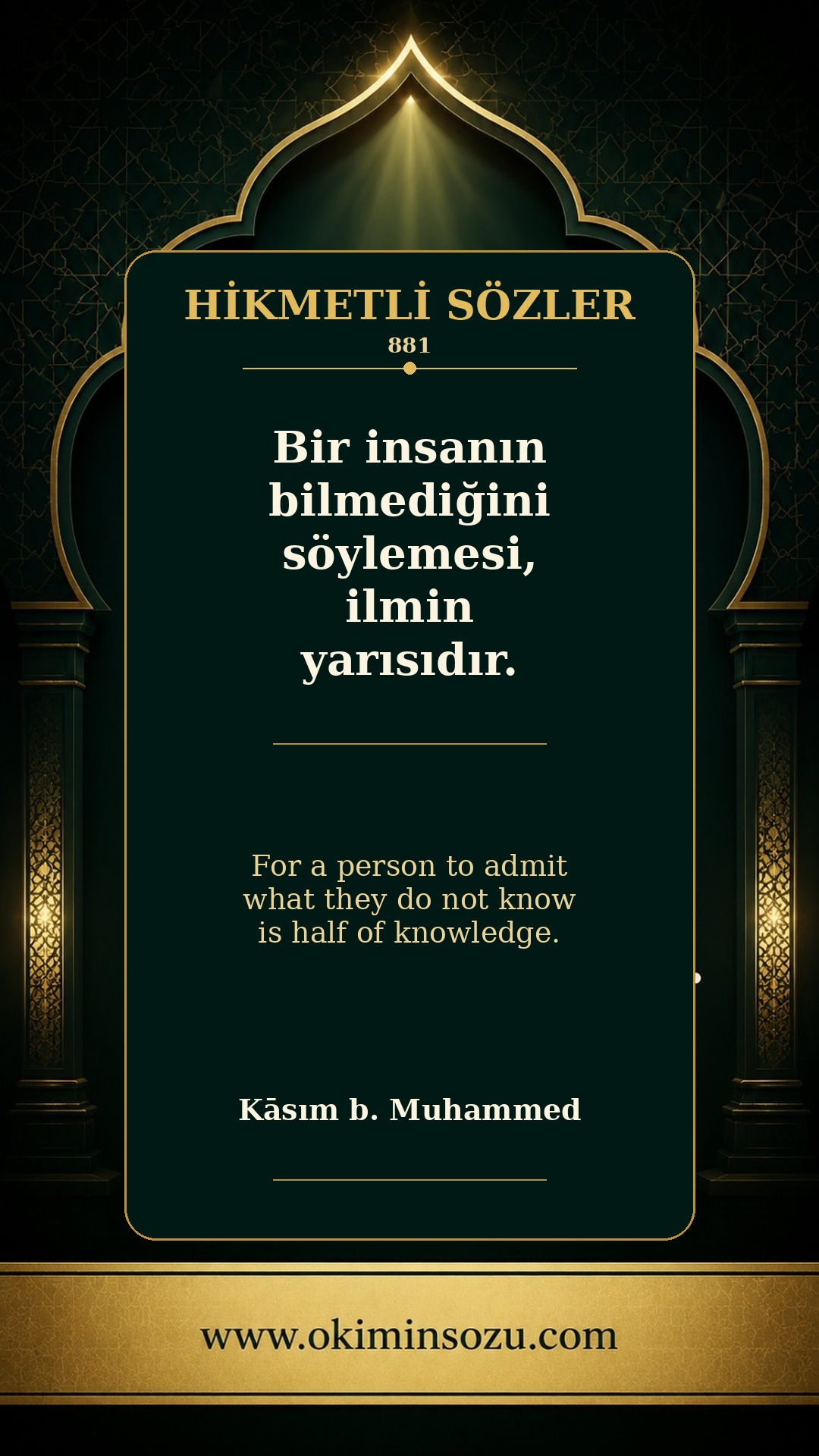 hikmetli soz 0881