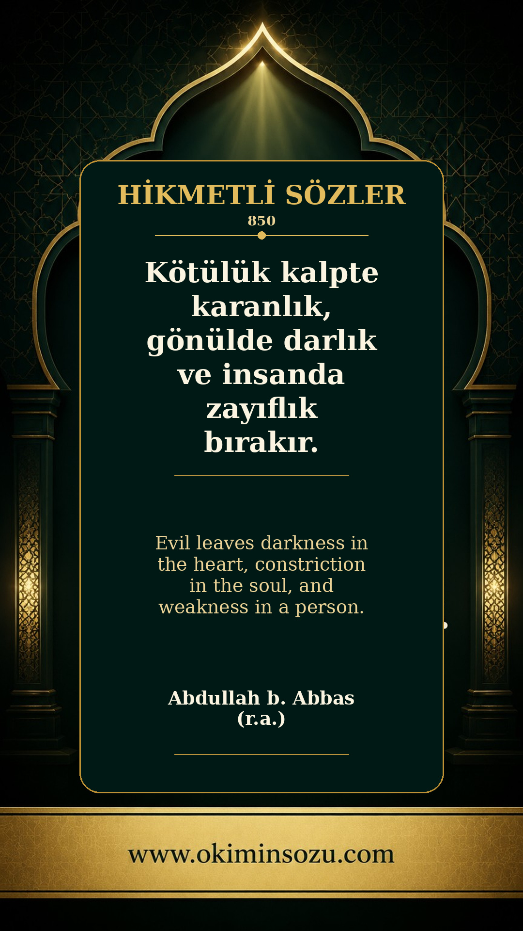 hikmetli soz 0850
