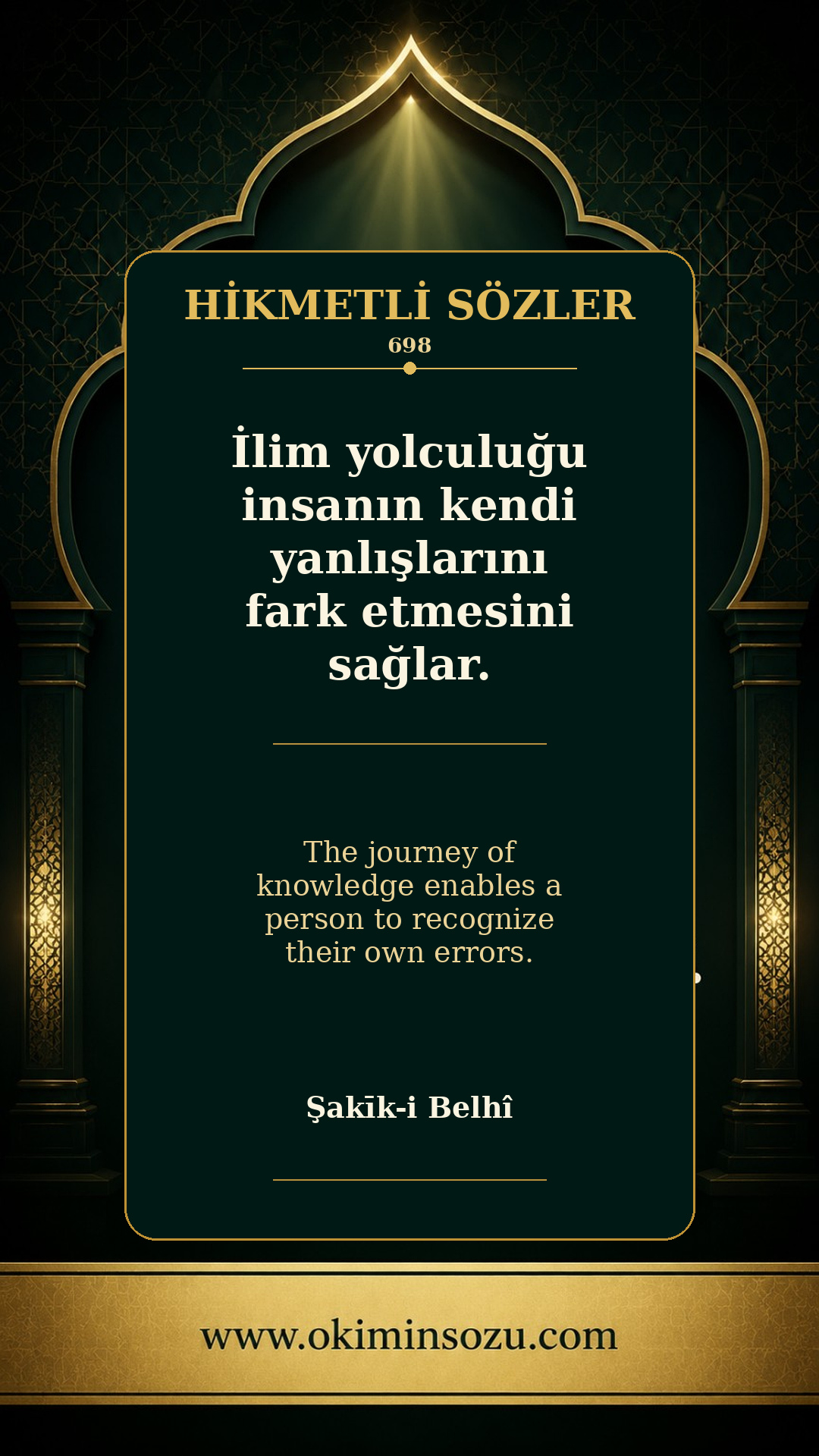 hikmetli soz 0698