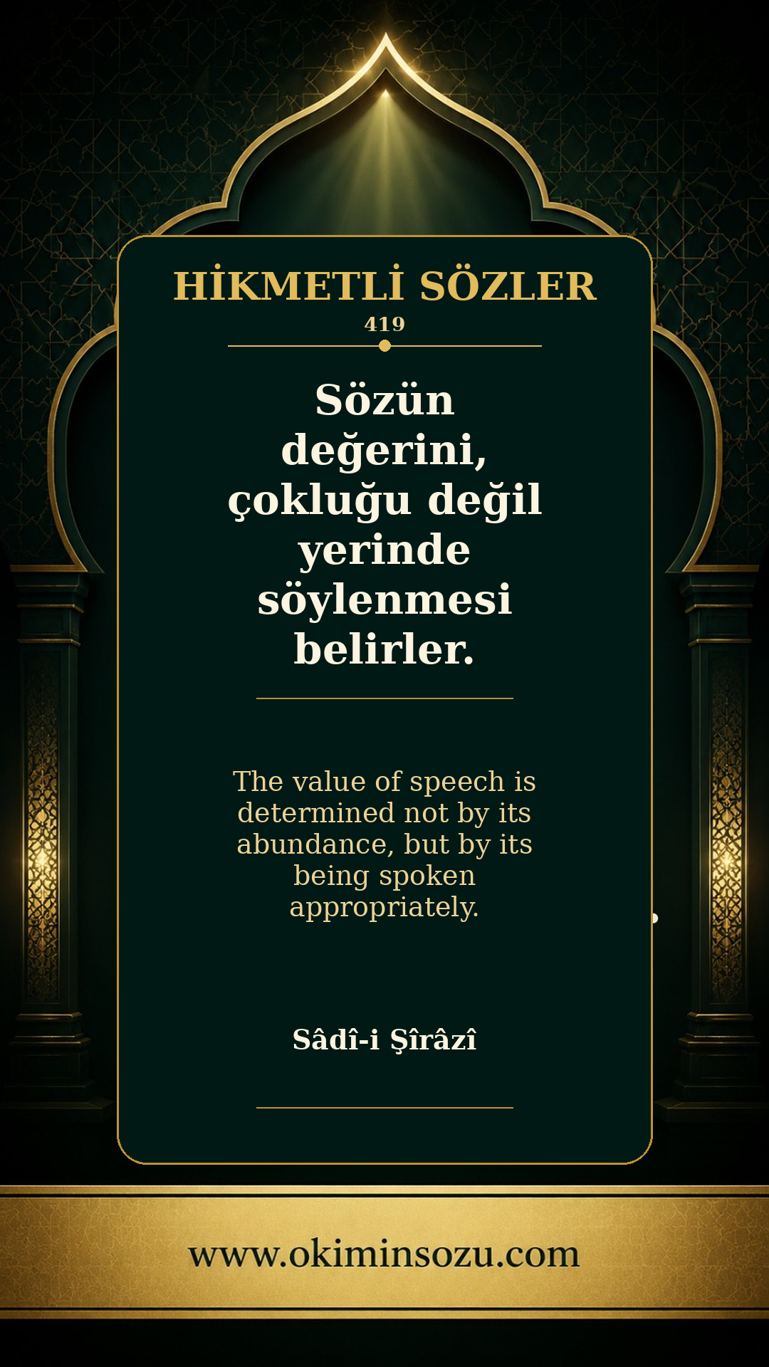 hikmetli soz 0419