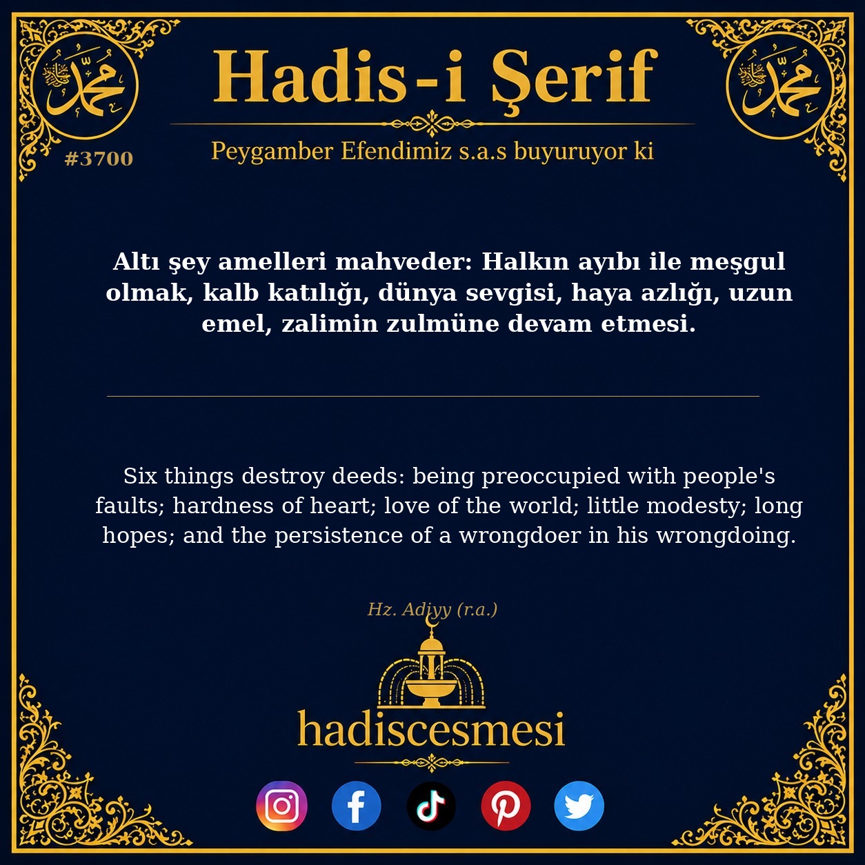 Hadis 3700