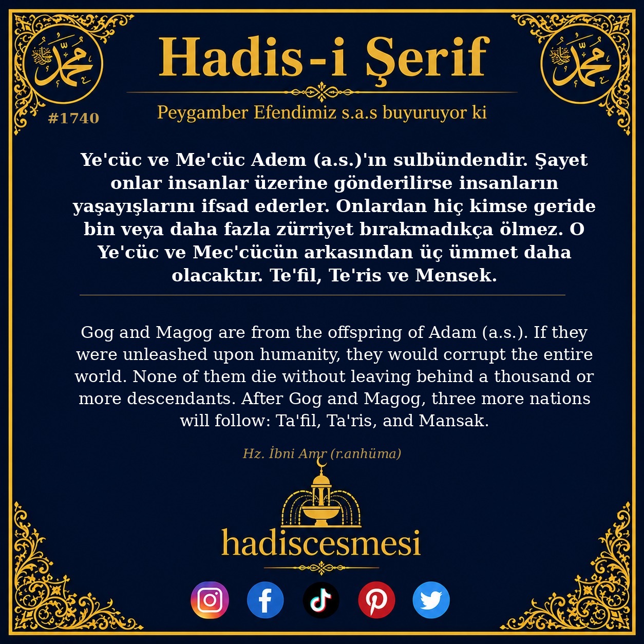 Hadis 1740