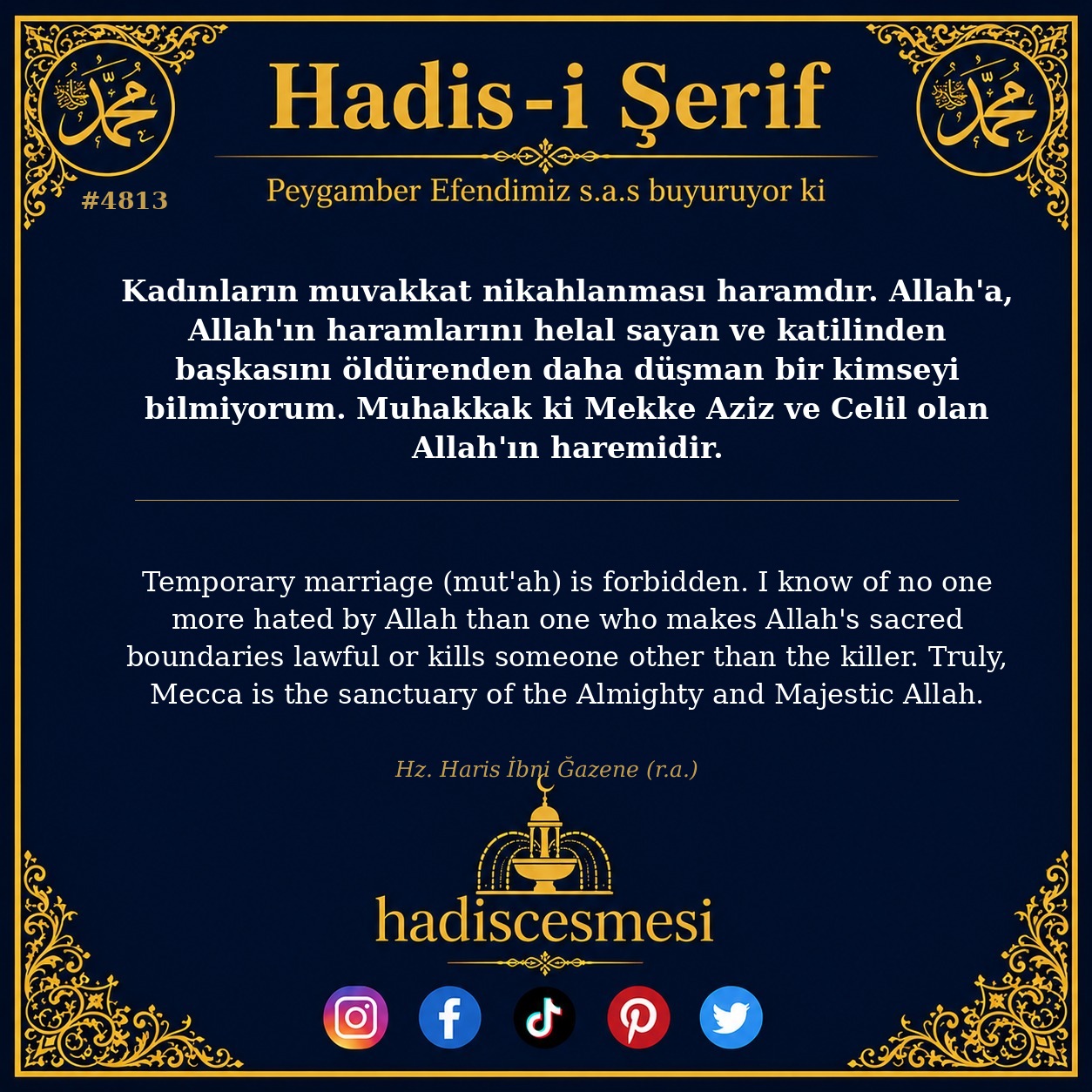 Hadis 4813