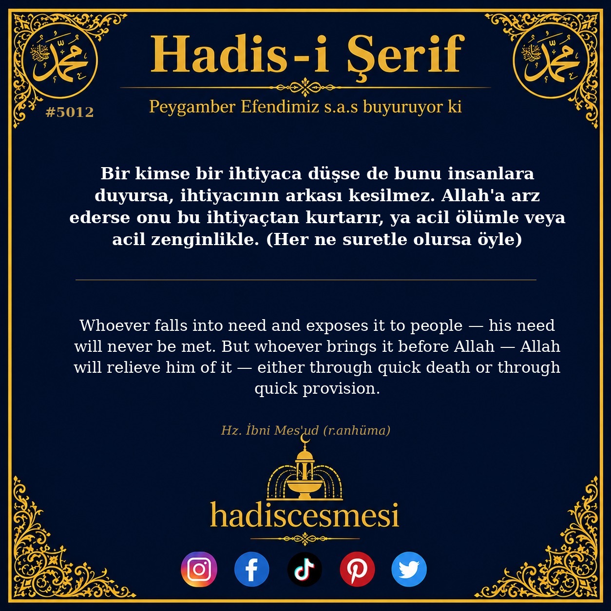 Hadis 5012