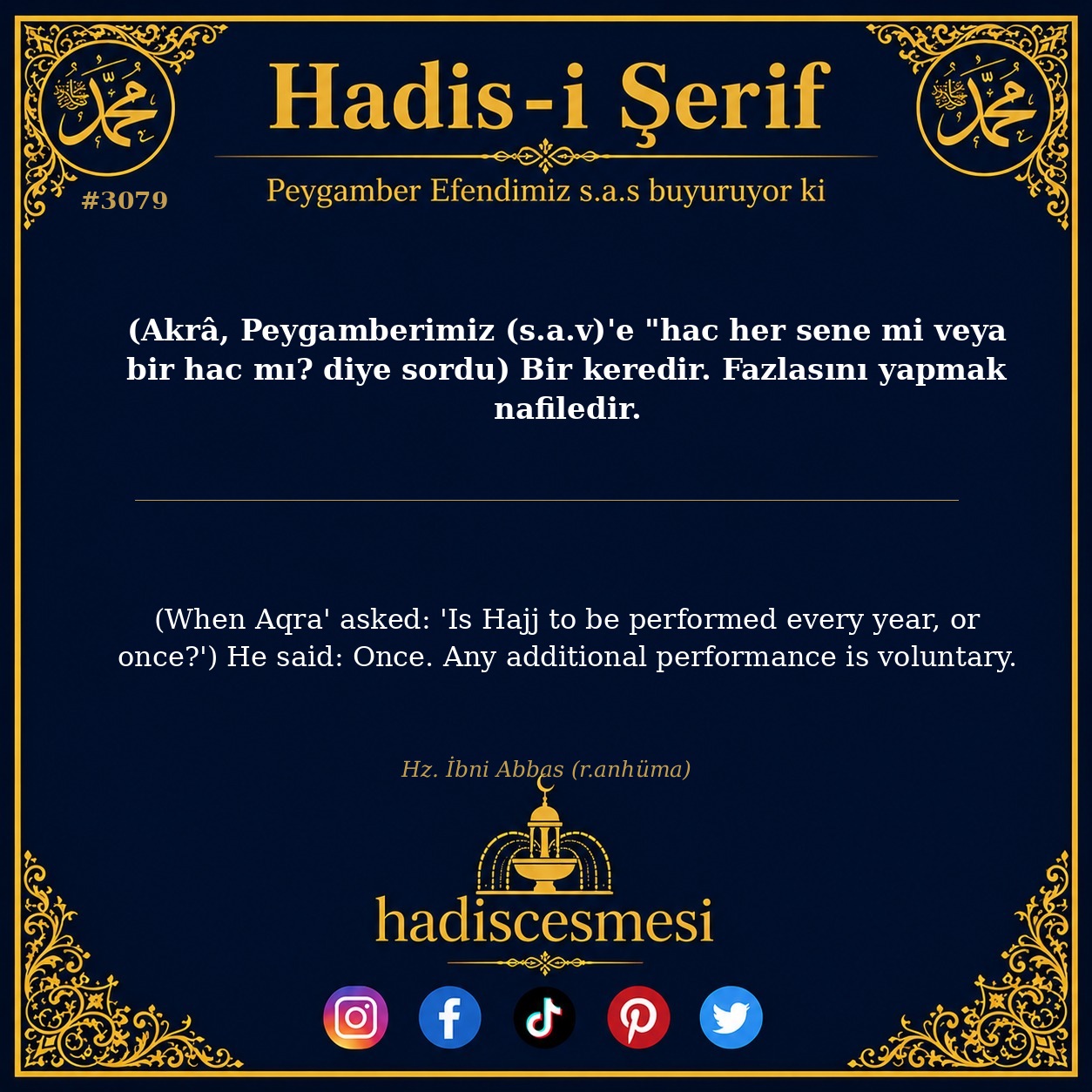 Hadis 3079