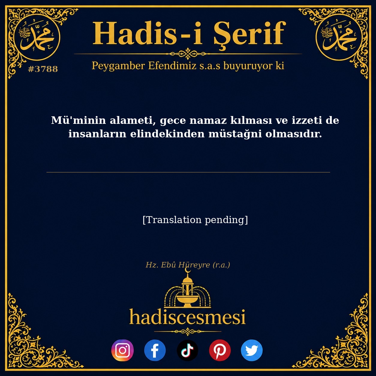Hadis 3788