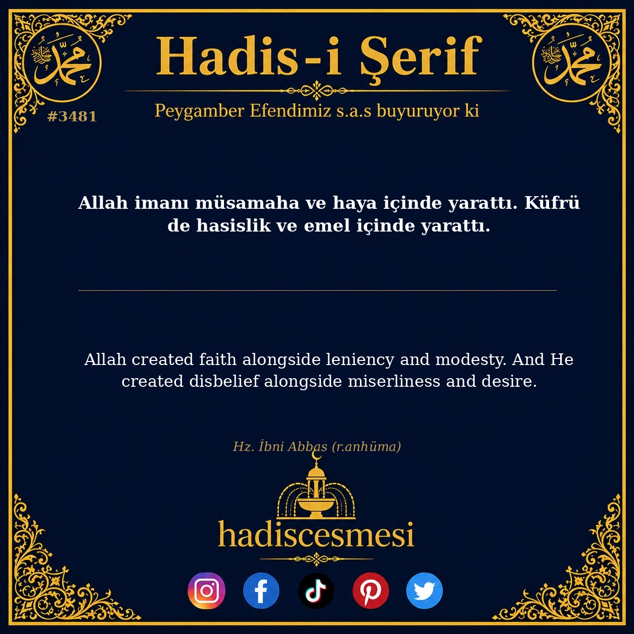 Hadis 3481