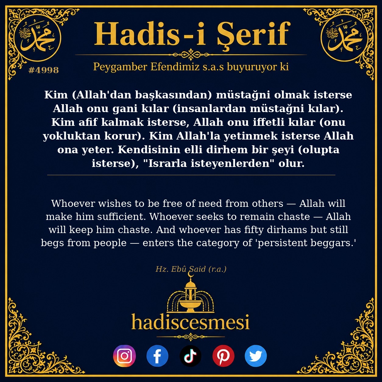 Hadis 4998
