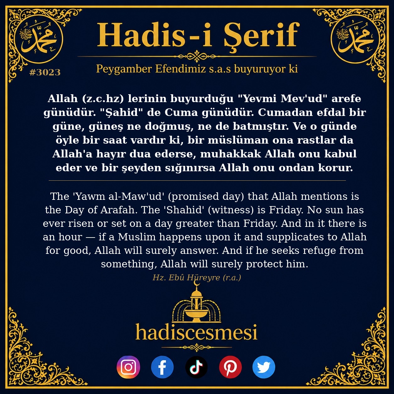 Hadis 3023