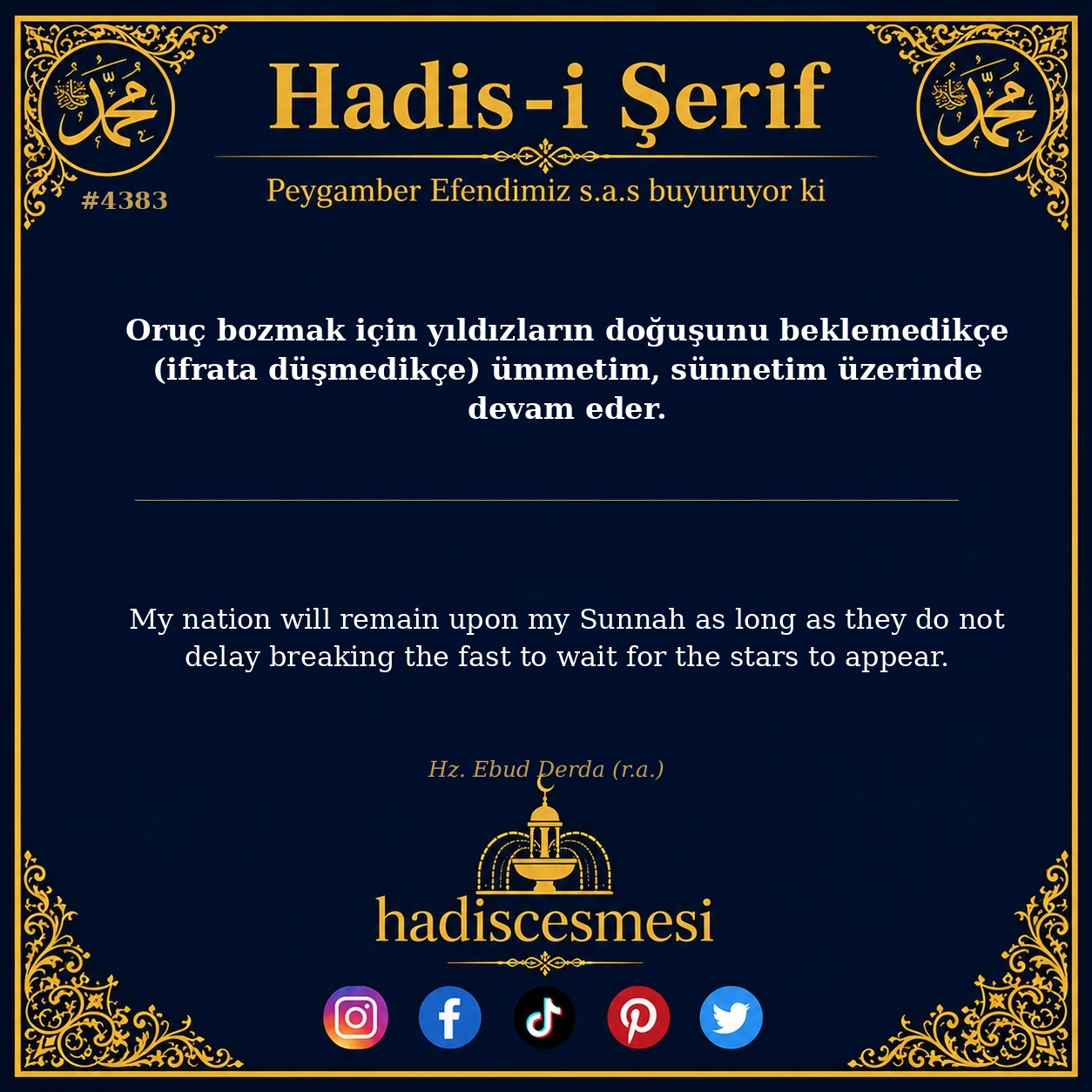 Hadis 4383