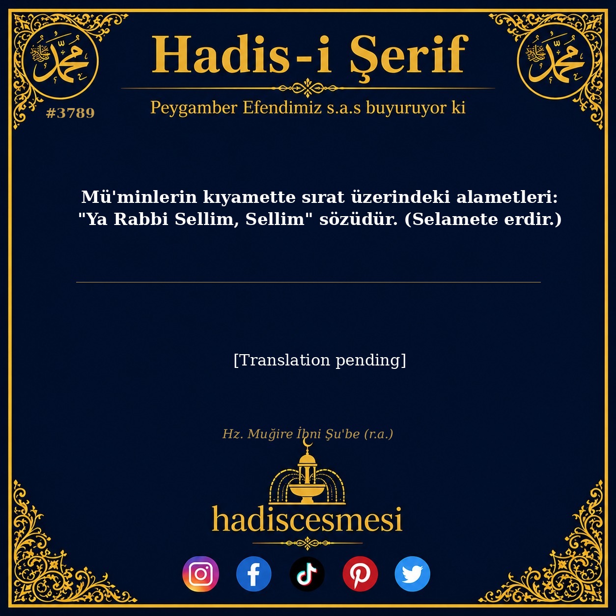 Hadis 3789