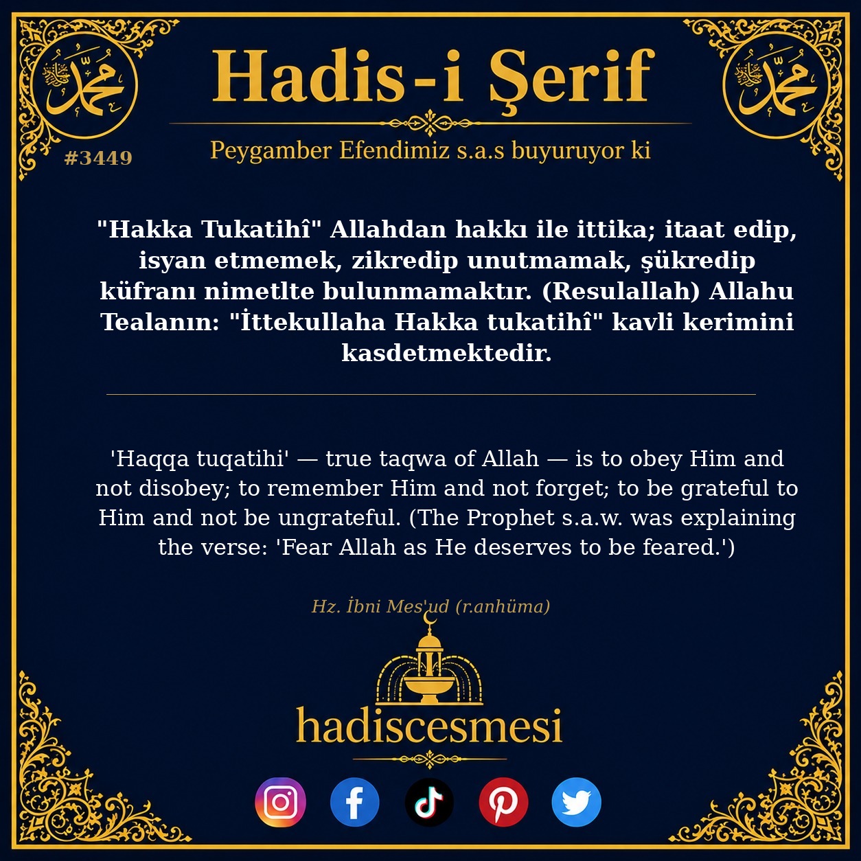 Hadis 3449