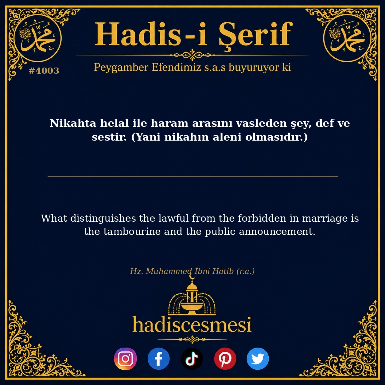 Hadis 4003