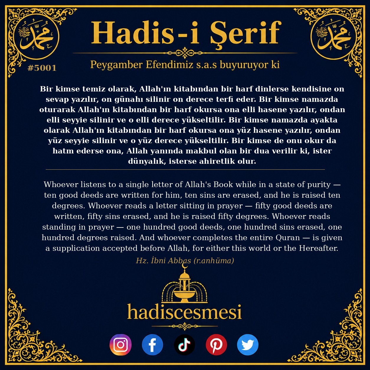 Hadis 5001