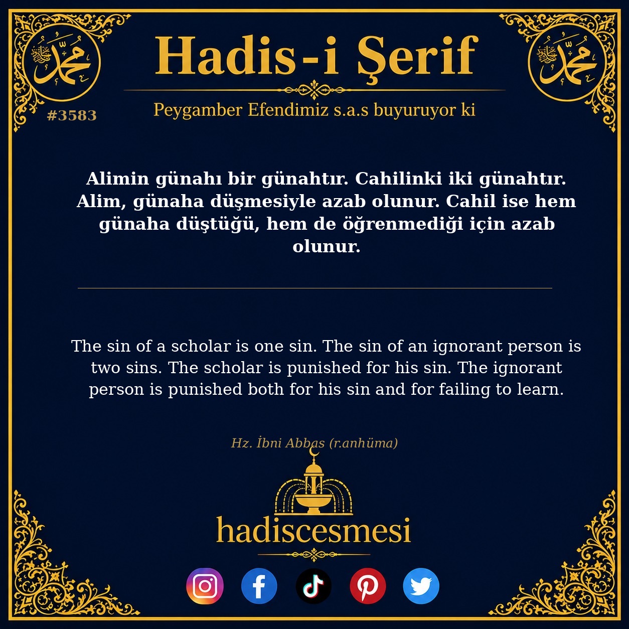 Hadis 3583