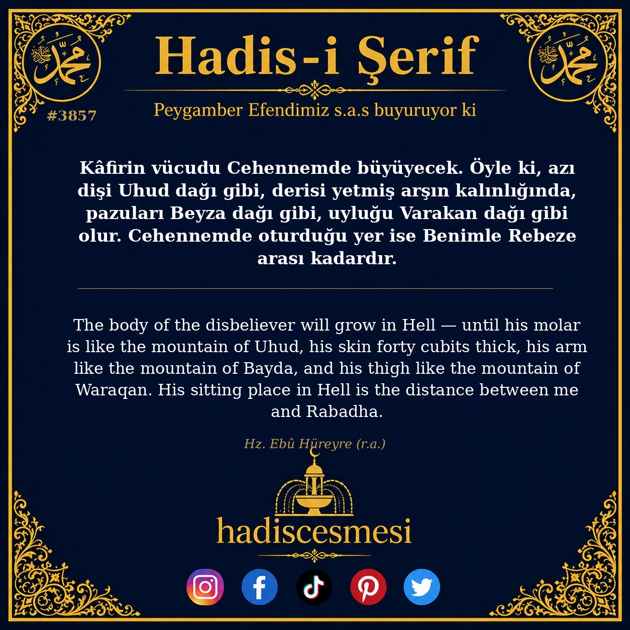 Hadis 3857