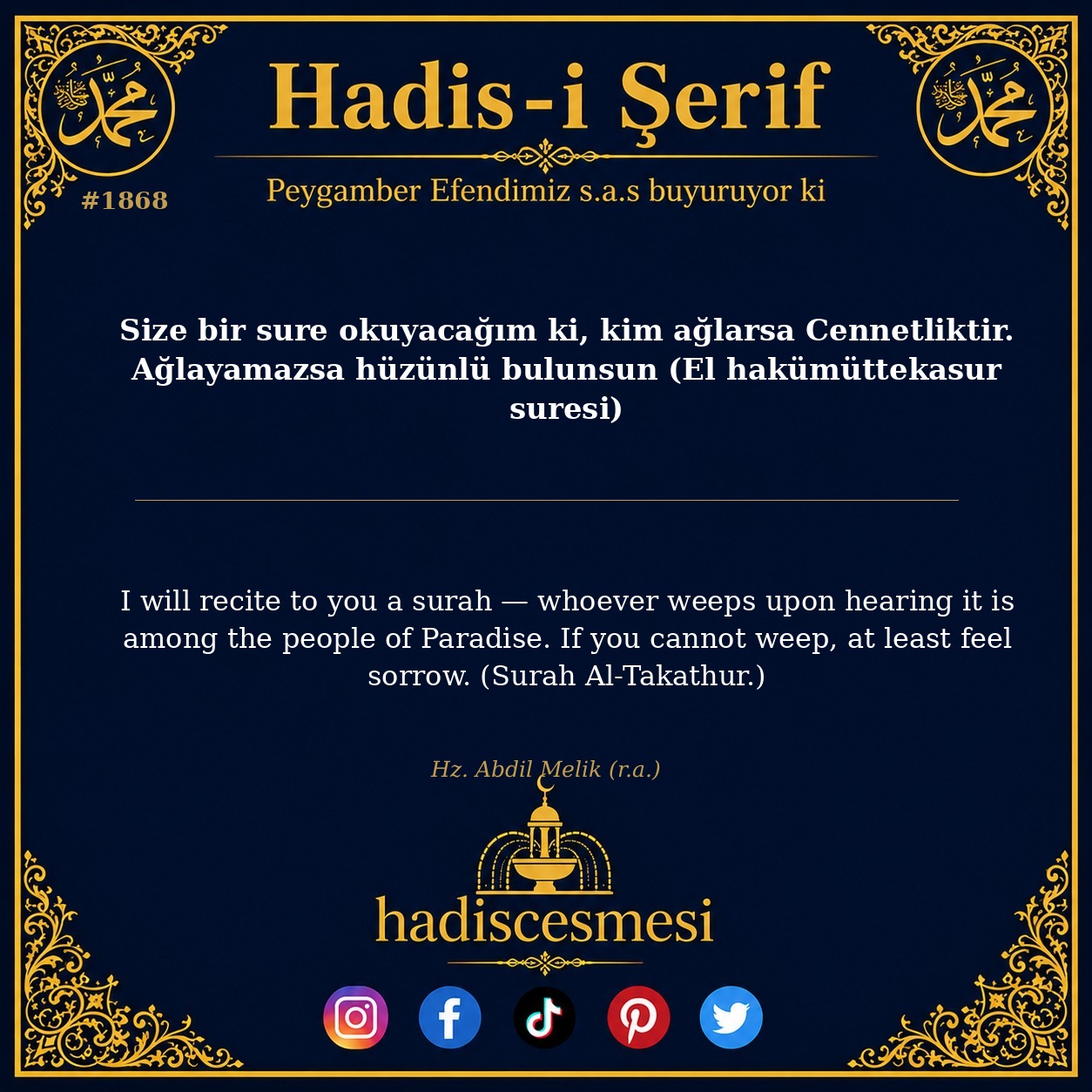 Hadis 1868