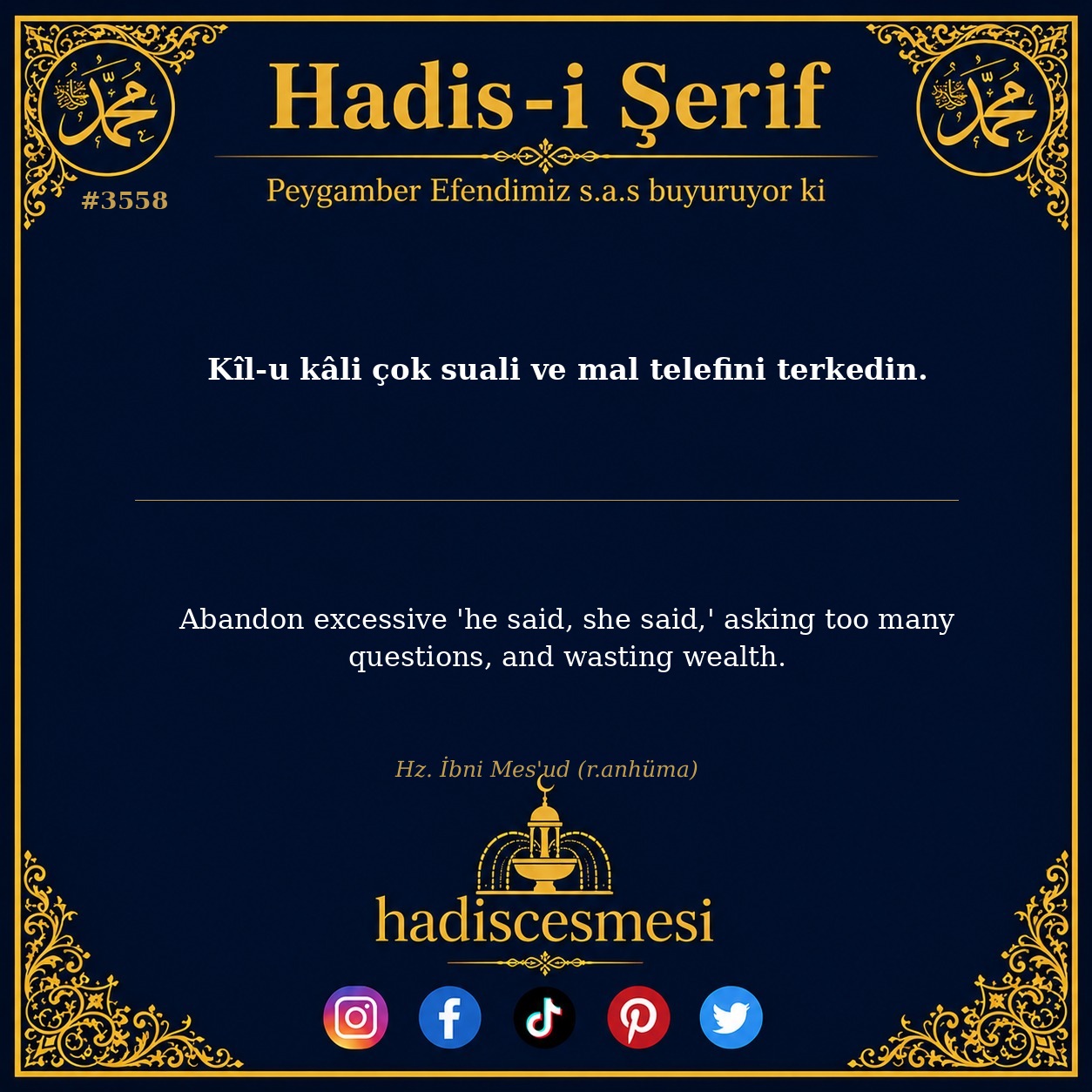 Hadis 3558